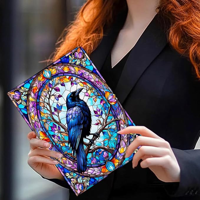 Stained Glass Crow