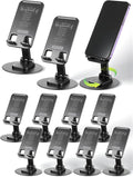 10 Pcs Employee Appreciation Gifts Bulk 360 Rotating Phone Stand for Desk Cell Phone Holder with Inspiring Quote Thank You Gift for Worker Teachers Nurses (Work Pride)