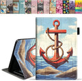 Case for All-New Amazon Fire HD 10 &amp 10 Plus Tablet 10.1 (13th/11th Generation 2023/2021 Release) Slim PU Leather Stand Cover with Card Slot &amp Auto Wake/Sleep Nautical Anchor