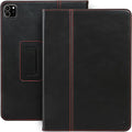 Casemade Real Leather Case Compatible with iPad Pro 11” 1st/2nd/3rd/4th Gen (2018/2020/2021/2022) - Full-Grain Leather Cover Auto Sleep/Wake Dual Stand Position (Black)