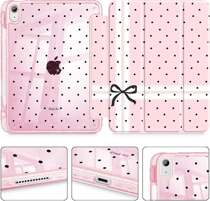 Bow Polka Dot-Pink