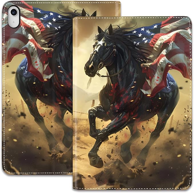 Horse American Flag