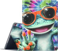 Case for Samsung Galaxy Tab A11/A9 8.7-Inch 2025/2023Adjustable Stand Auto Wake/Sleep Function Full Body Protection Cover - Frog Sunglasses