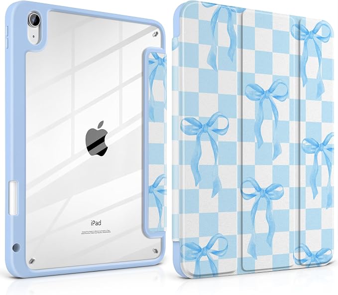 Blue&White Checkers&Bows