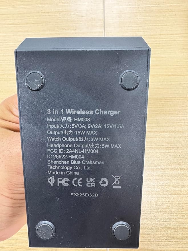 NANAMI Wireless Charger for Google - 3 in 1 Wireless Charging Station Fast Charger Stand Dock for Pixel 9/9 Pro XL/Fold/8/7Buds Pro 2/Pro Watch 3/2Fitbit Versa 4/Sense 2(Not for Pixel Watch 1/4)