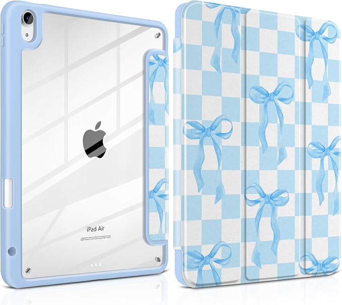Blue&White Checkers&Bows