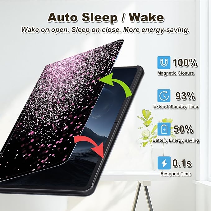 Case for Amazon Fire Max 11 Tablet Case (13th Generation 2023 Release) Multi-Angle Viewing Leather Smart Stand Back Cover with Auto Sleep Wake Pink