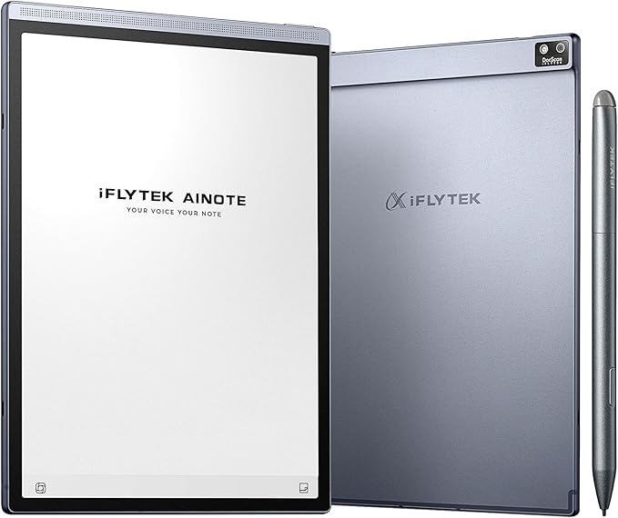 iFLYTEK AINOTE Air 2 Bundle – 8.2 E Ink AI Note-taking Tablet with Stylus 4096 Pressure Levels Digital Notebook with Voice-to-Text Transcription Multi-languages Support Ideal for Meetings &amp S