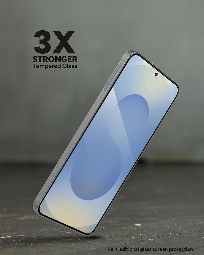 ZAGG Glass+ Samsung Galaxy S25/ S24 Screen Protector – Extreme Impact &amp Shatter Protection Scratch-Resistant Smudge-Resistant Fingerprint Scanner Compatible InvisibleShield Easy Installation