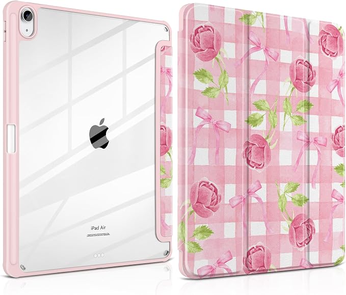 Roses&Bows&Watercolor Plaid