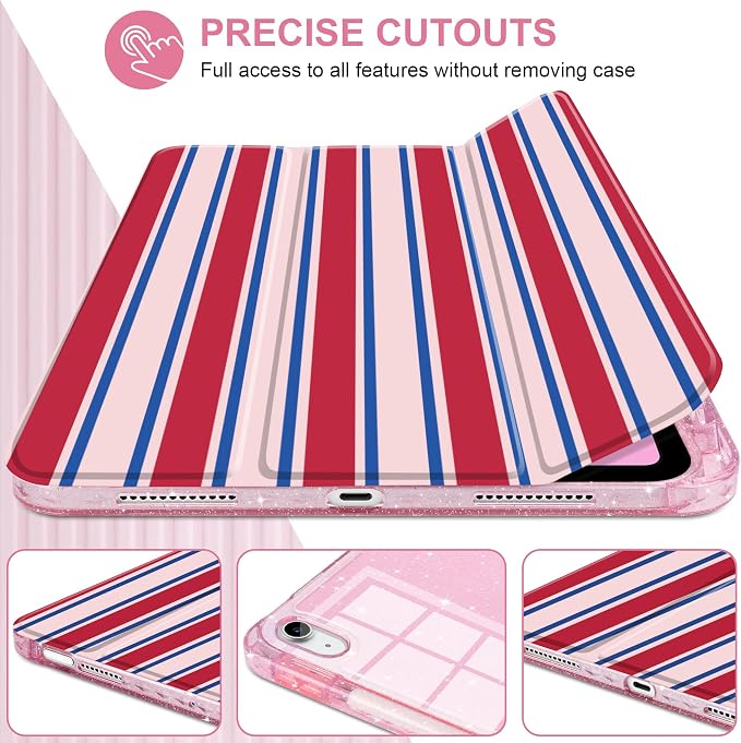 Pink & Blue & Red Stripes