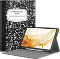 Fintie Case for Samsung Galaxy Tab S8 Plus 2022/S7 FE 2021/S7 Plus 2020 12.4 Inch with S Pen Holder Multiple Angle Portfolio Cover with Pocket Auto Sleep/Wake Composition Book