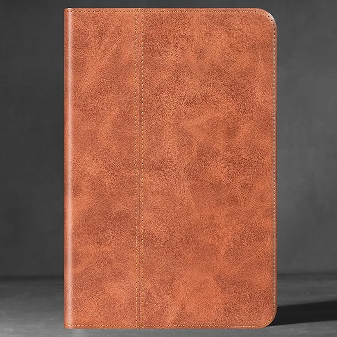 for Samsung Galaxy Tab S6 10.5 inch Case 2019 Model(SM-T860/T865/T867) Genuine Leather Cover Protective ShellAuto Wake/Sleep.Brown