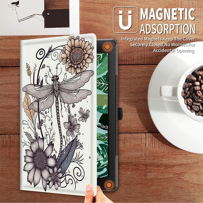 Dragonfly Flower Drawing