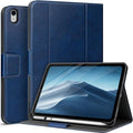 auaua Case for iPad (A16) 11th Generation 11 Inch 2025 iPad 10th Generation 10.9 Inch 2022 with Pencil Holder and Pocket Typing Angle Muti-Stand Magnetic Closure Auto Sleep/Wake (Blue)
