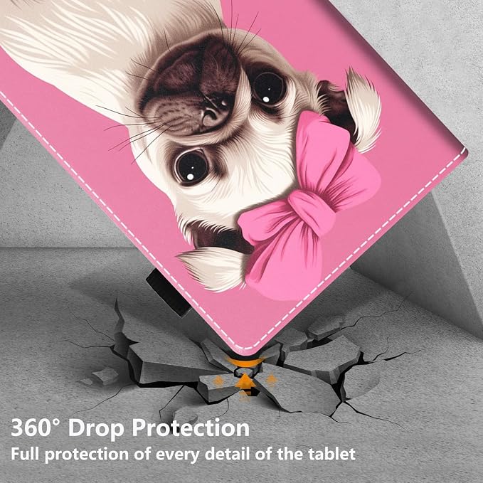 Cute Pug with Pink Bow