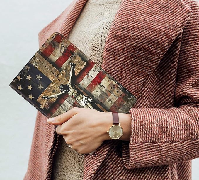 American Flag Cross Jesus