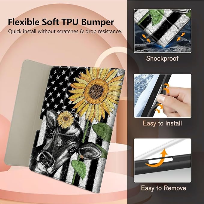 American Flag Sunflower/Cow