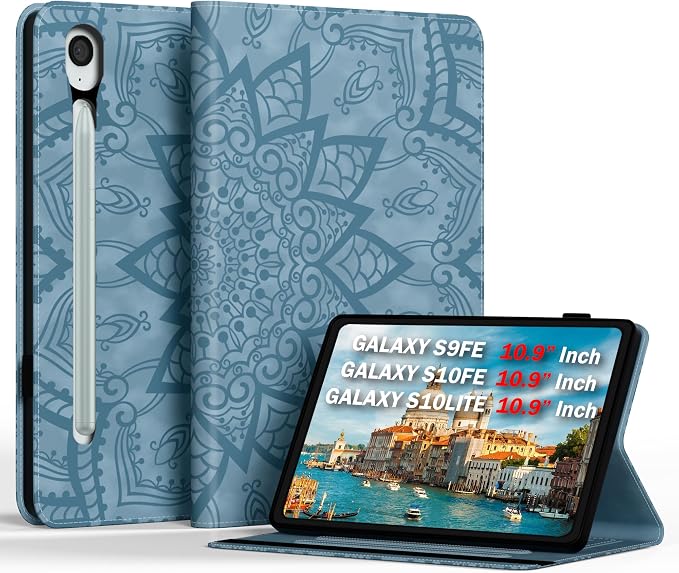 Floral-Sky Blue