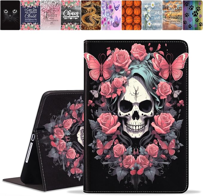 Skull Butterfly Roses