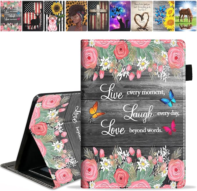 Floral Quote Live Laugh Love