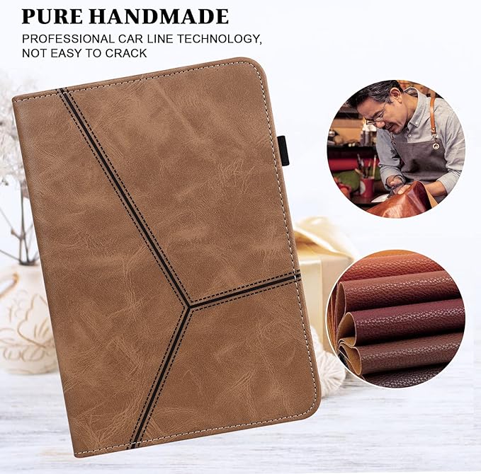 Case for Amazon Kindle Fire Max 11 Case (13th Generation 2023 Release) 11PU Leather Folio Stand Stylish Solid Color Cover for Fire 11 Tablet - Brown