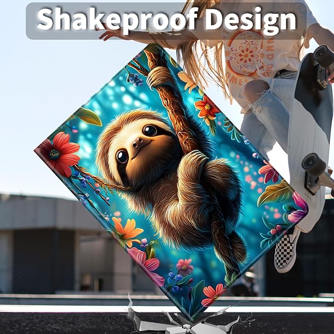 Case for Amazon Kindle Fire HD 10 and Fire HD 10 Plus 10.1 Tablet Case (13th/11th Generation 2023/2021 Release) Slim Fit PU Leather Cover with Auto Sleep/Wake - Cute Sloths