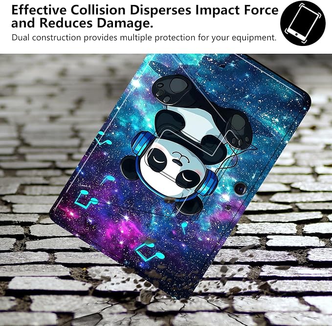 Blue Galaxy And Cute Panda