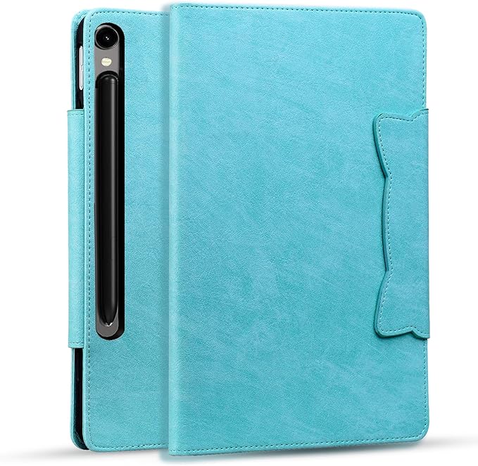 Case for Samsung Galaxy Tab S10 FE+/S10 FE Plus 13.1 Inch 2025 (SM-X620/SM-X626B) with Pockets Multi-Angle Stand PU Leather &amp TPU Back Shockproof Magnetic Closure Folio Wallet Cover SkyBlue