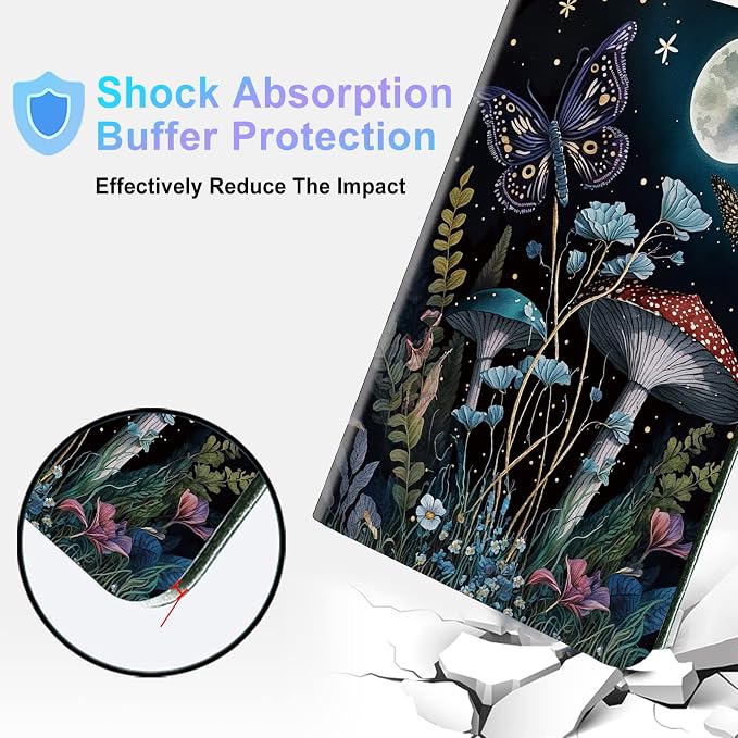 Mushroom Butterfly Moon