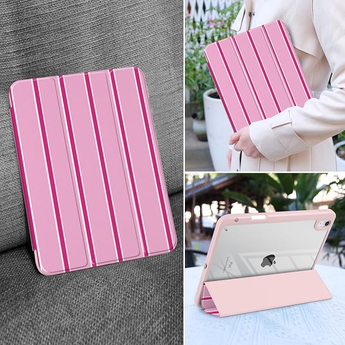 Magenta & White Stripes