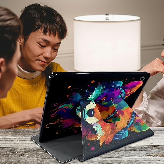 Fox Wearing Headphones