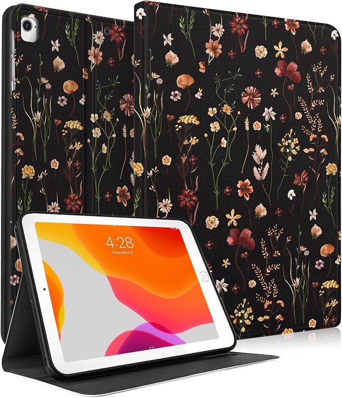 Black Retro Flower