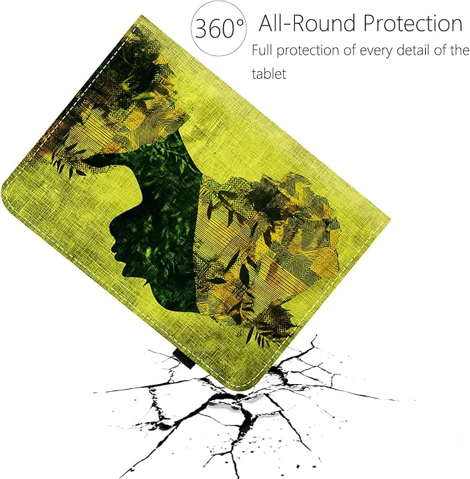 Case for iPad Air 11 Inch (M3 2025/M2 2024)iPad Air 5th/4th Generation 10.9 Inch 2022/2020Premium PU Leather Cover with Auto Sleep WakeAfrican Woman