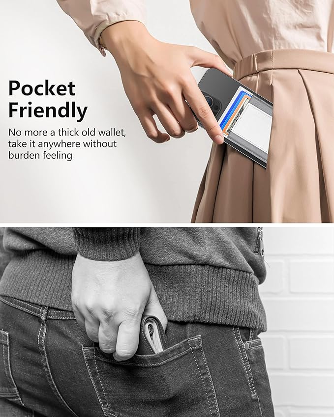 ExtreLife for Magsafe Wallet Adjustable Stand Open ID Window Magnetic Wallet for iPhone 17/16/15 Pro Max/15 Pro/15/15 Plus/14 Pro Max/14 Pro/14/13/12 Series 9 Card Holder White