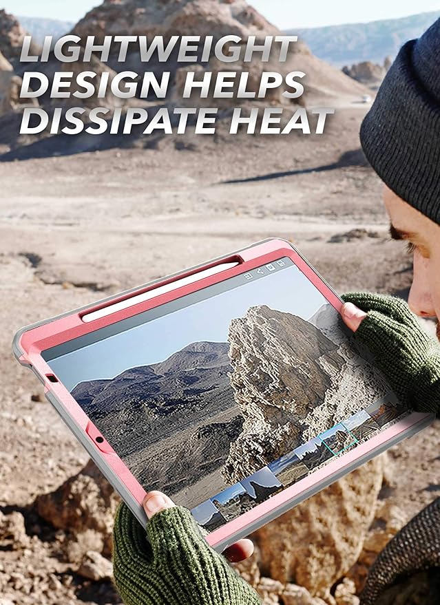 SUPCASE Unicorn Beetle Pro Series Case Designed for iPad Air 5 (2022) / iPad Air 4 (2020) 10.9 Inch with Pencil Holder &amp Built-in Screen Protector Full-Body Rugged Heavy Duty Case (Rosegold)