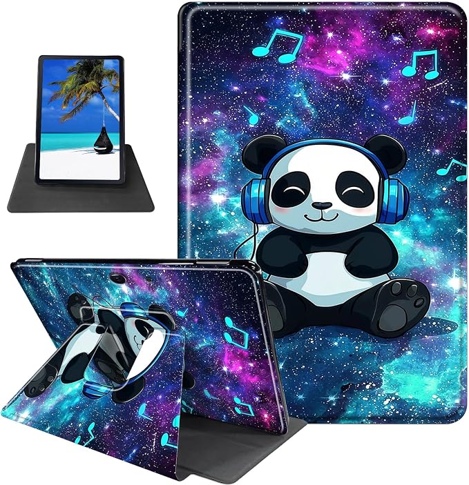 Blue Galaxy And Cute Panda