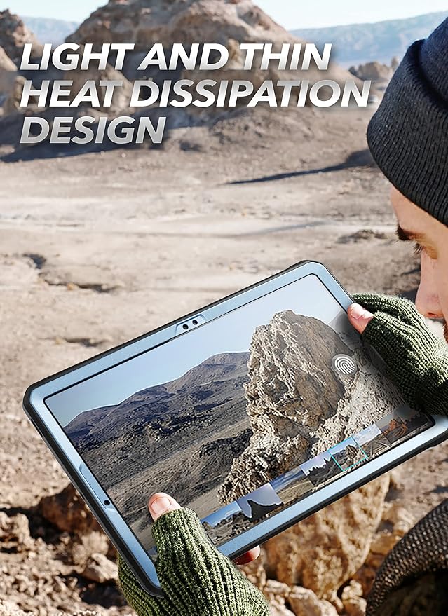 SUPCASE for Samsung Galaxy Tab S7 FE 12.4 inch Case with Stand (Unicorn Beetle Pro) [Built-in Screen Protector &amp S Pen Holder] Full-Body Heavy Duty Rugged Tablet Cover for Galaxy Tab S7 FE Tilt