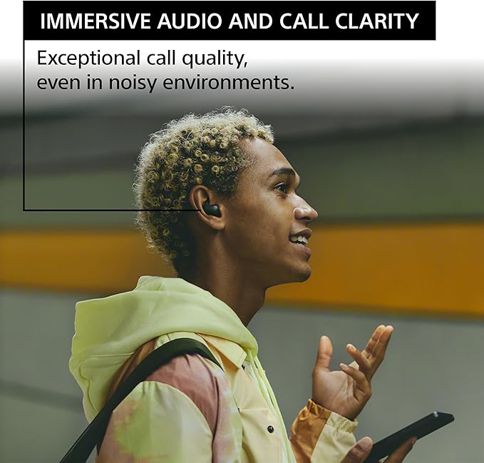 Sony LinkBuds Fit Truly Wireless Noise Canceling Earbud Headphones Small &amp Light with Newly Developed Air Fitting Supporters Black