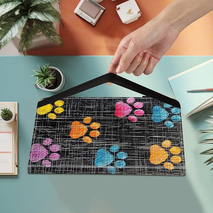 Case for iPad (A16) 11th Generation 11 Inch 2025 iPad 10th Generation 10.9 inch 2022Card Slot PU Leather TPU Case Pen Holder Auto Wake SleepColorful Paw