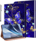 Case for Amazon Kindle Fire Max 11 Tablet (13th Generation 2023 Release) Stylus Holder Shockproof Wallet Leather Cover for Fire Max 11 Case Diamond Butterfly