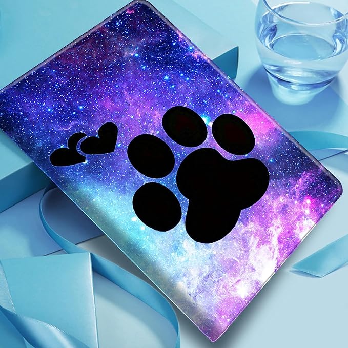 DIGTIALLL Case for iPad Air 5th/4th Generation (2022/2020 Release) 10.9/iPad Pro 11 2022/2021/2020 Release PU Leather Smart Premium Stand Protective Cover with Auto Sleep/WakeDog Paw Print
