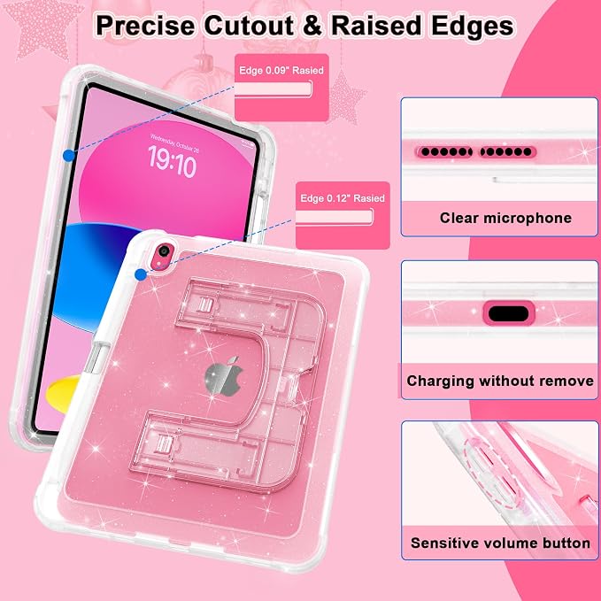 12 Clear Glitter