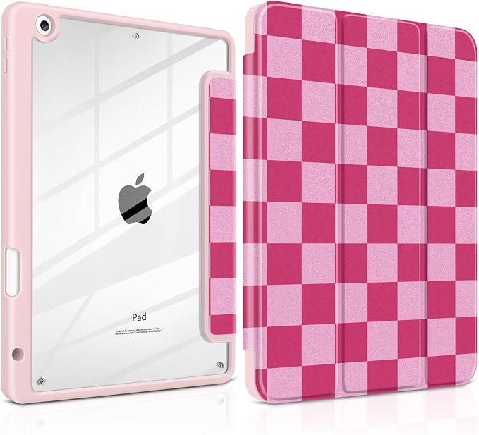 Rose & Light Pink Checkerboard