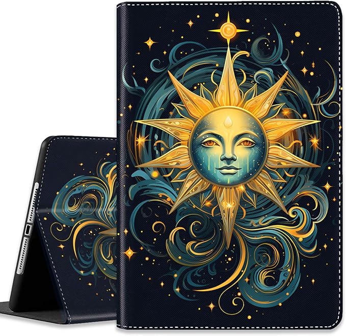 Celestial Theme Sun with Crescent Moon