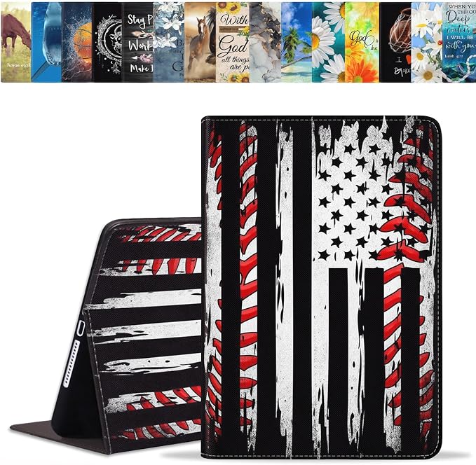 American Flag Baseball Background