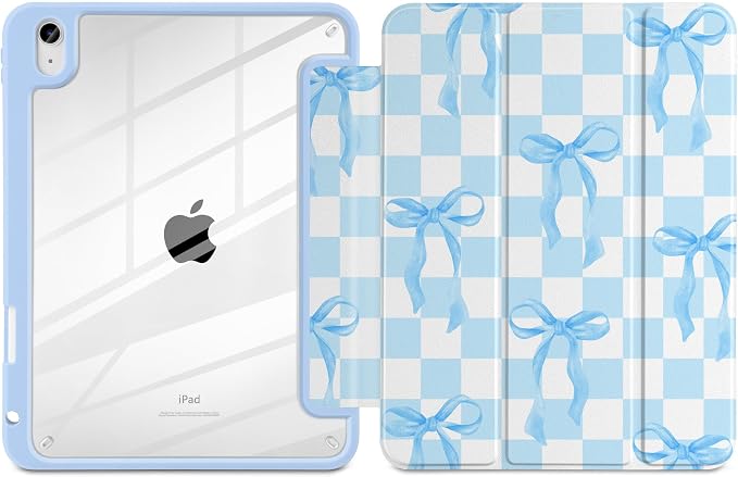 Blue&White Checkers&Bows
