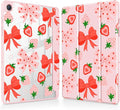Tuiklol for Samsung Galaxy Tab A9+ Tablet 11” / A9+ Plus 2024 2023Buit-in S-Pen Holder with Clear Protective Cover Transparent Back Shell Auto Wake/Sleep Samsung Tab A9 Plus Coverstrawberries &amp