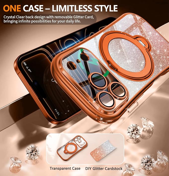 Cosmic Orange Glitter