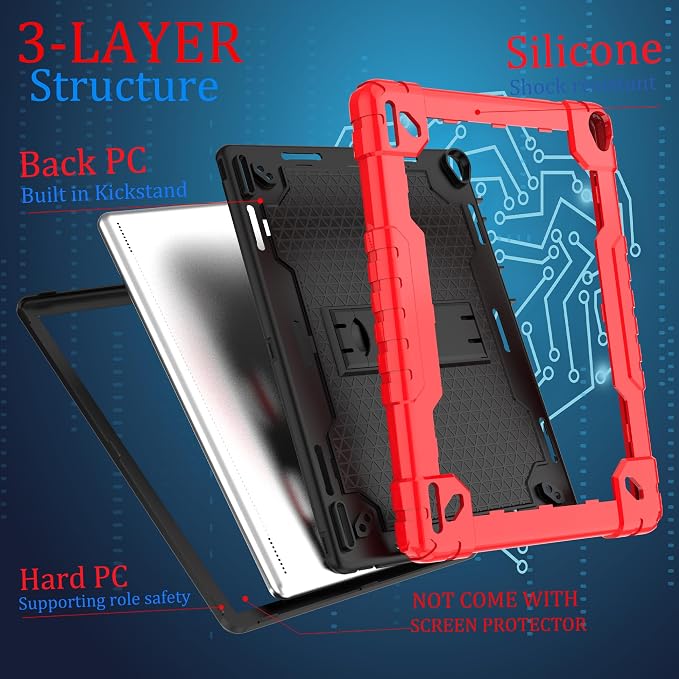 Red/Black+2 PCS Glass
